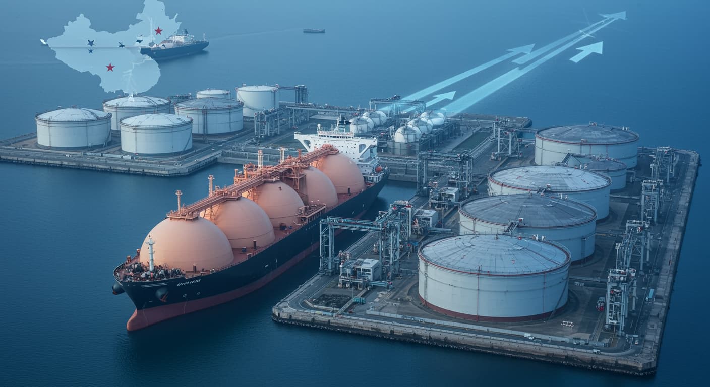 الصين تسجّل قفزة قياسية في واردات الغاز الروسي المسال