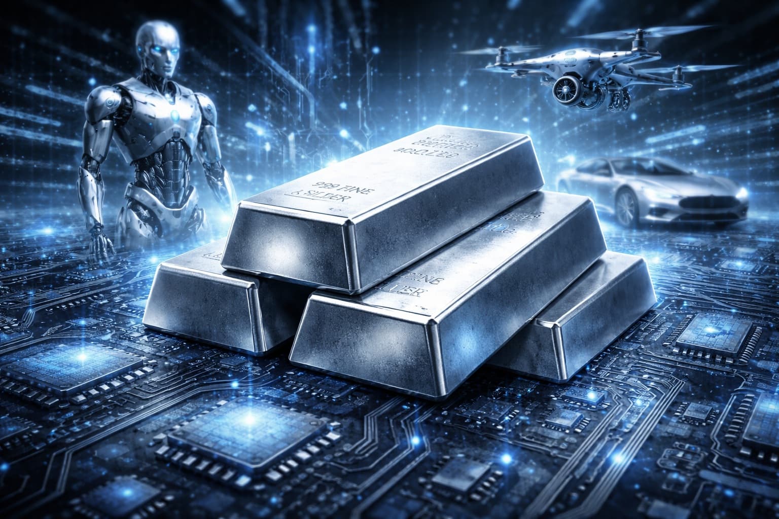 ليه اخترقت الفضة 100 دولار وشو علاقة الذكاء الإصطناعي؟