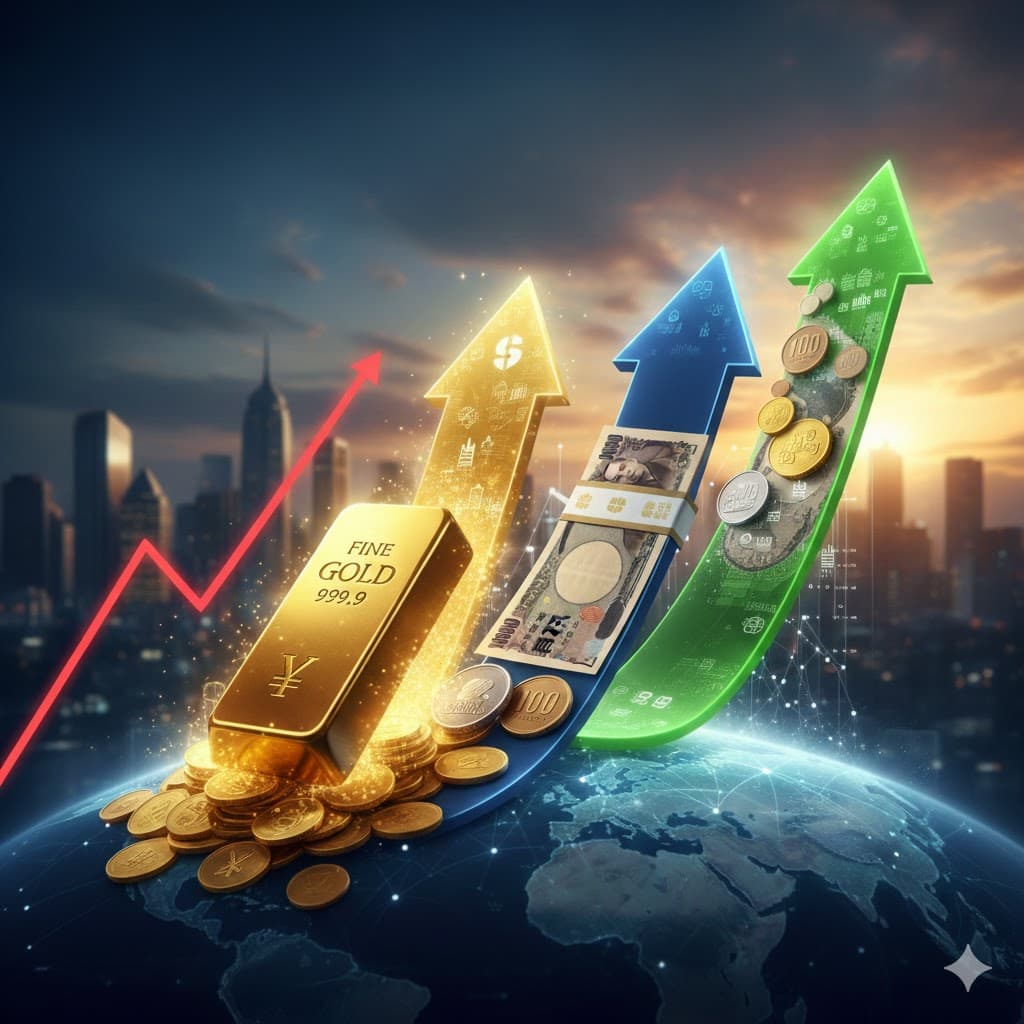 الأسهم العالمية ترتفع والين والذهب يسجلان مكاسب جديدة