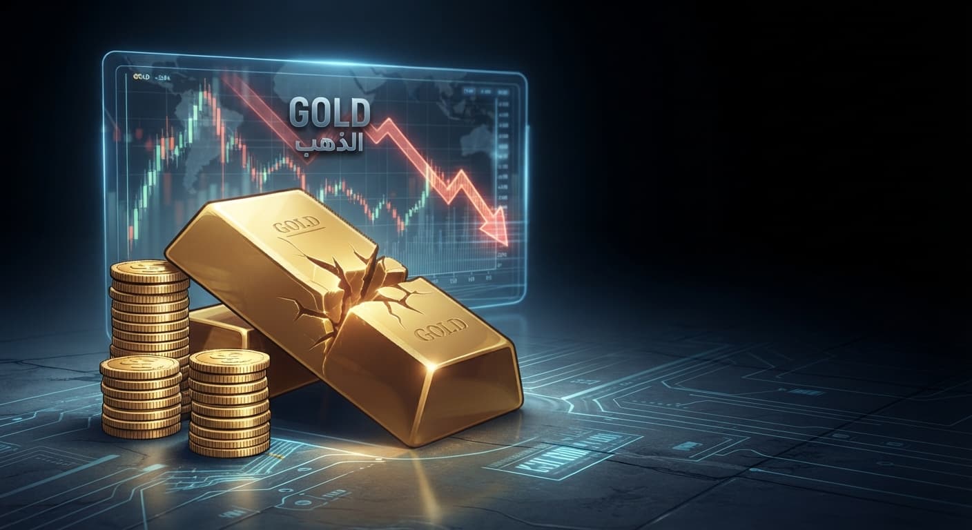 الذهب يتراجع مع قوة الدولار وعوائد السندات  