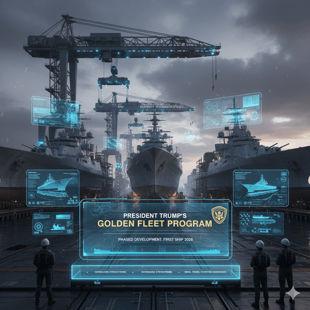 الولايات المتحدة تكشف عن خطط لبناء فئة جديدة من السفن الحربية ضمن برنامج الأسطول الذهبي