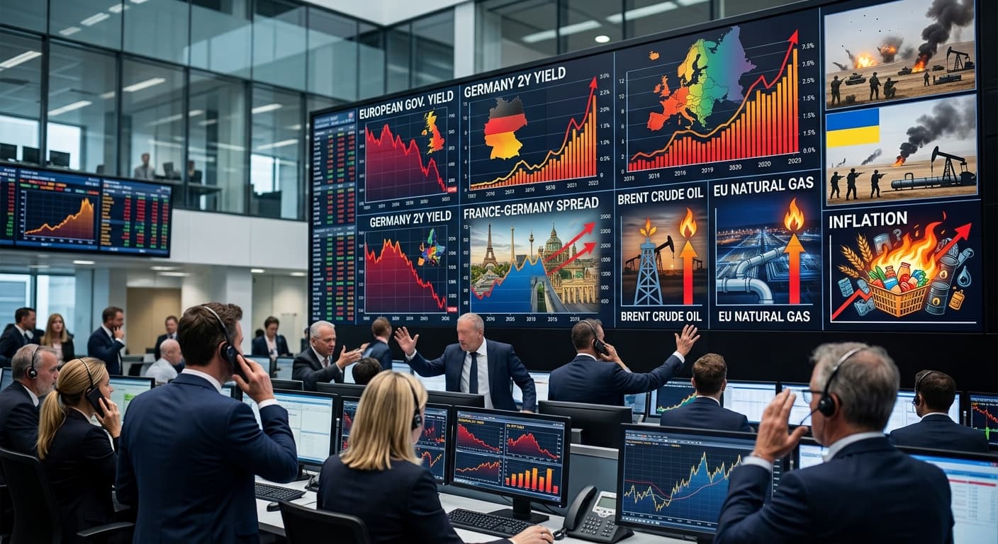 السندات الأوروبية تتراجع بقوة والأسواق ترفع رهاناتها على زيادات الفائدة