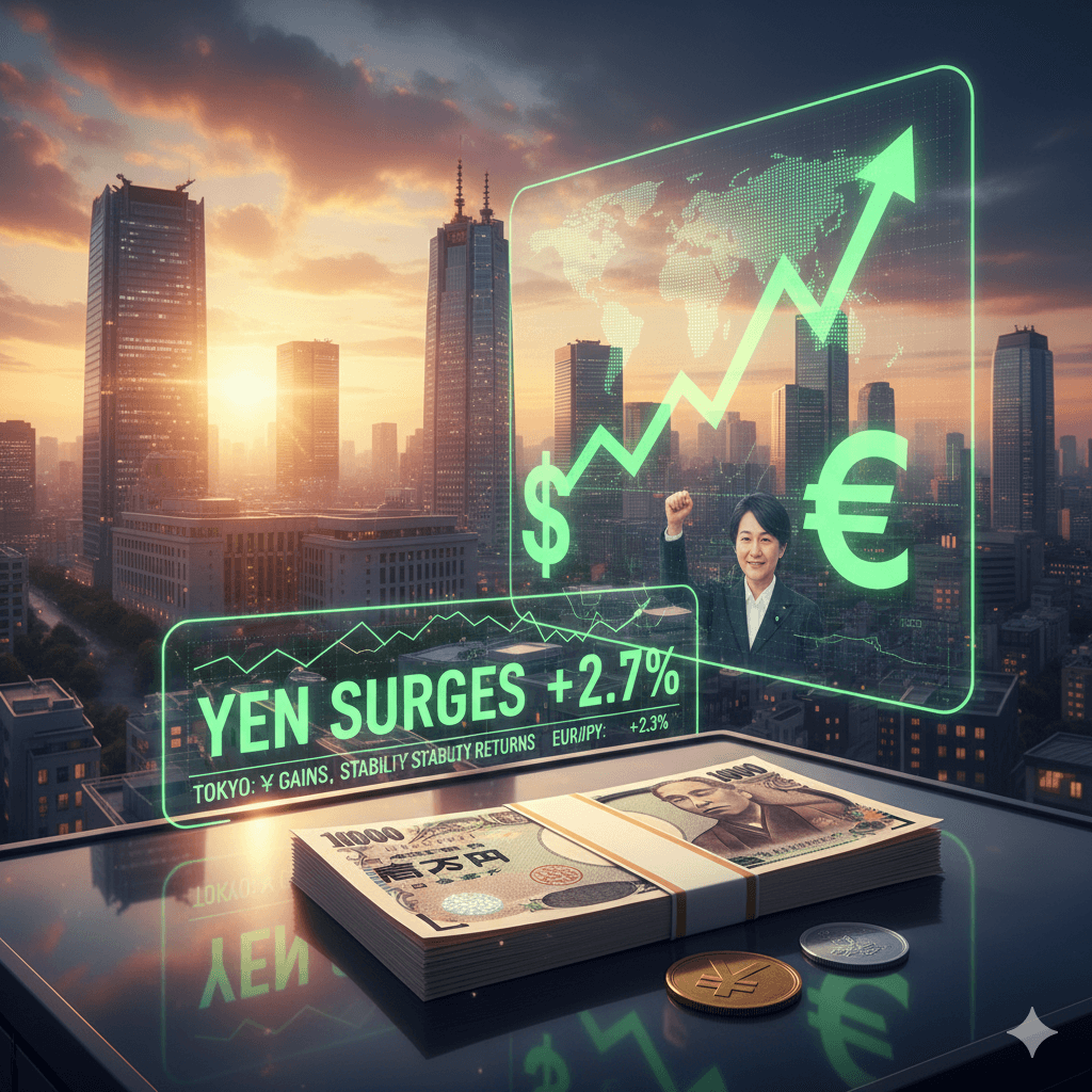 فوز تاكايتشي يدفع الين الياباني لأقوى أداء منذ نوفمبر 2024