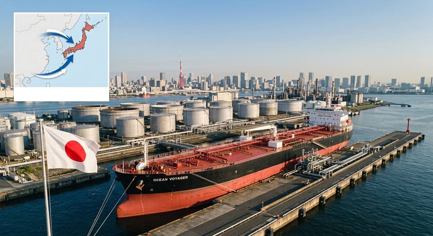 ارتفاع واردات اليابان من النفط الخام 13.1% في أغسطس