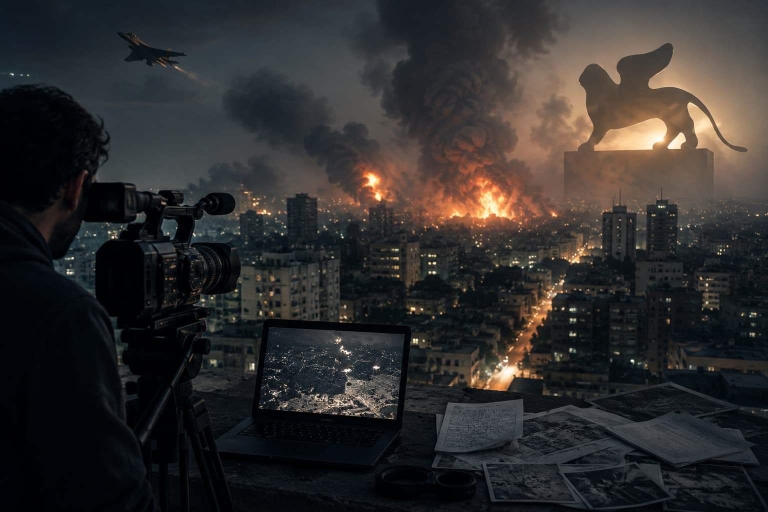فيلم وثائقي عن غزة لمخرجَين إسرائيليَين ينافس على الأسد الذهبي في مهرجان البندقية