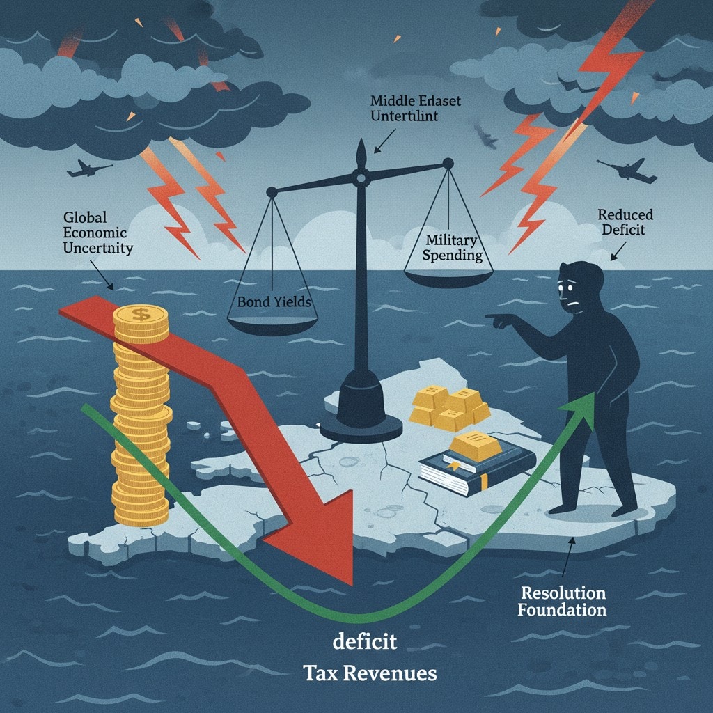 UK Budget Deficit Falls Amidst Growing Global Economic Uncertainty