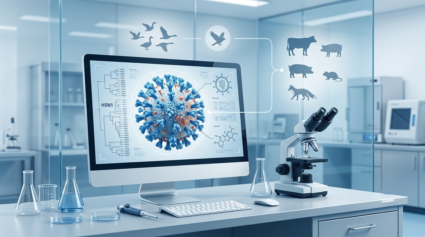 الفيروسات القاتلة إنفلونزا الطيور H5N1 ai