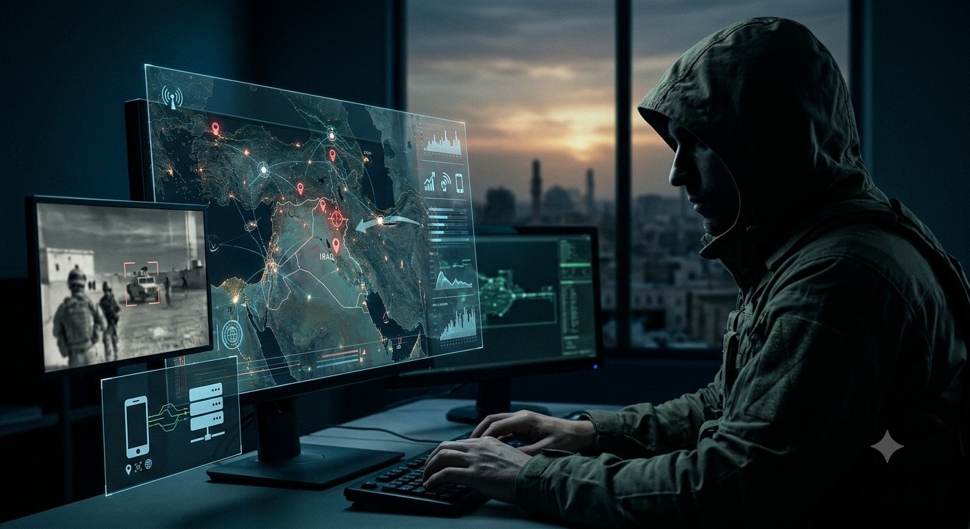 التجسس على مواقع القوات الأميركية في الشرق الأوسط AI