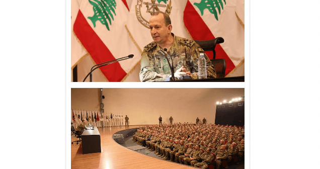 قائد الجيش خلال اجتماع أمني