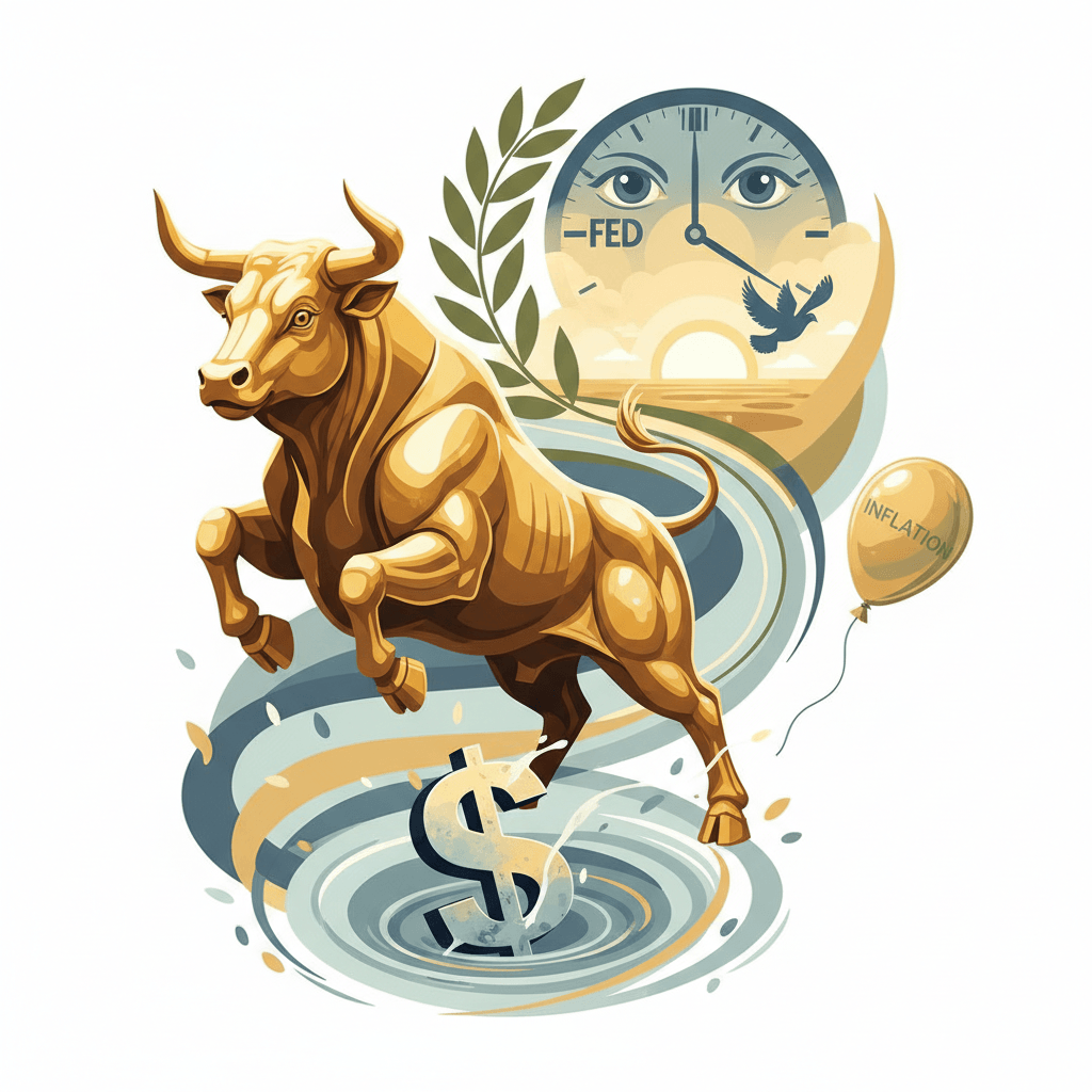 Gold Surges as Dollar Weakens, Inflation Fears Subside Amid Mideast Peace Hopes