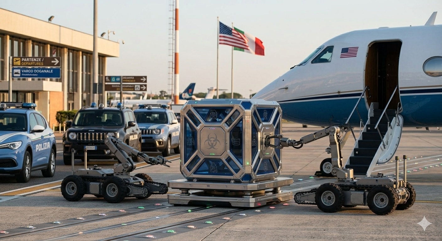 روما تسلم مقرصن متهم بسرقة أبحاث كوفيد-19_صورة مولدة عبر الذكاء الاصطناعي