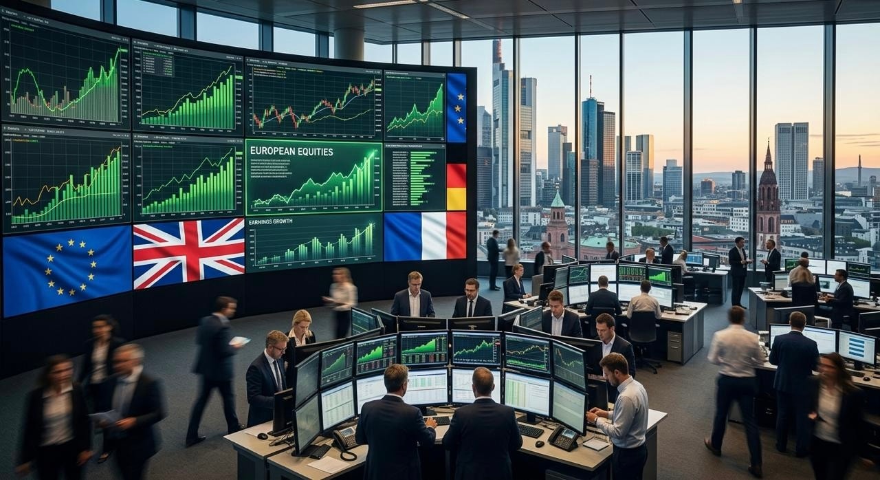 تفاؤل المستثمرين بأسهم أوروبا Ai