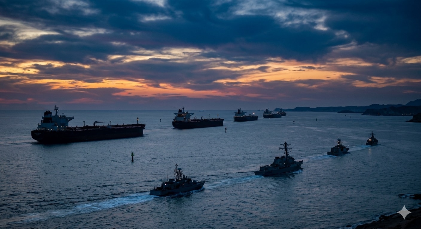 ناقلات نفط إيرانية محملة بالكامل تنجح في عبور مضيق هرمز وتجاوز خط الحصار(AI)