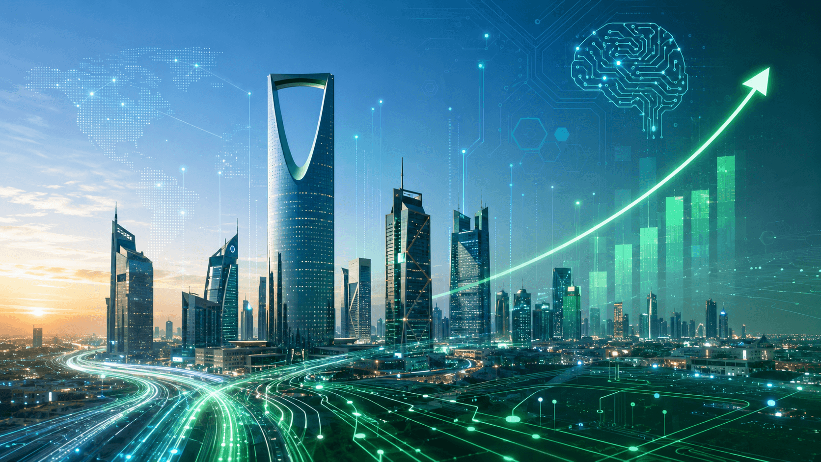 السعودية تعزز ريادتها الرقمية بنمو تراكمي يتجاوز %75