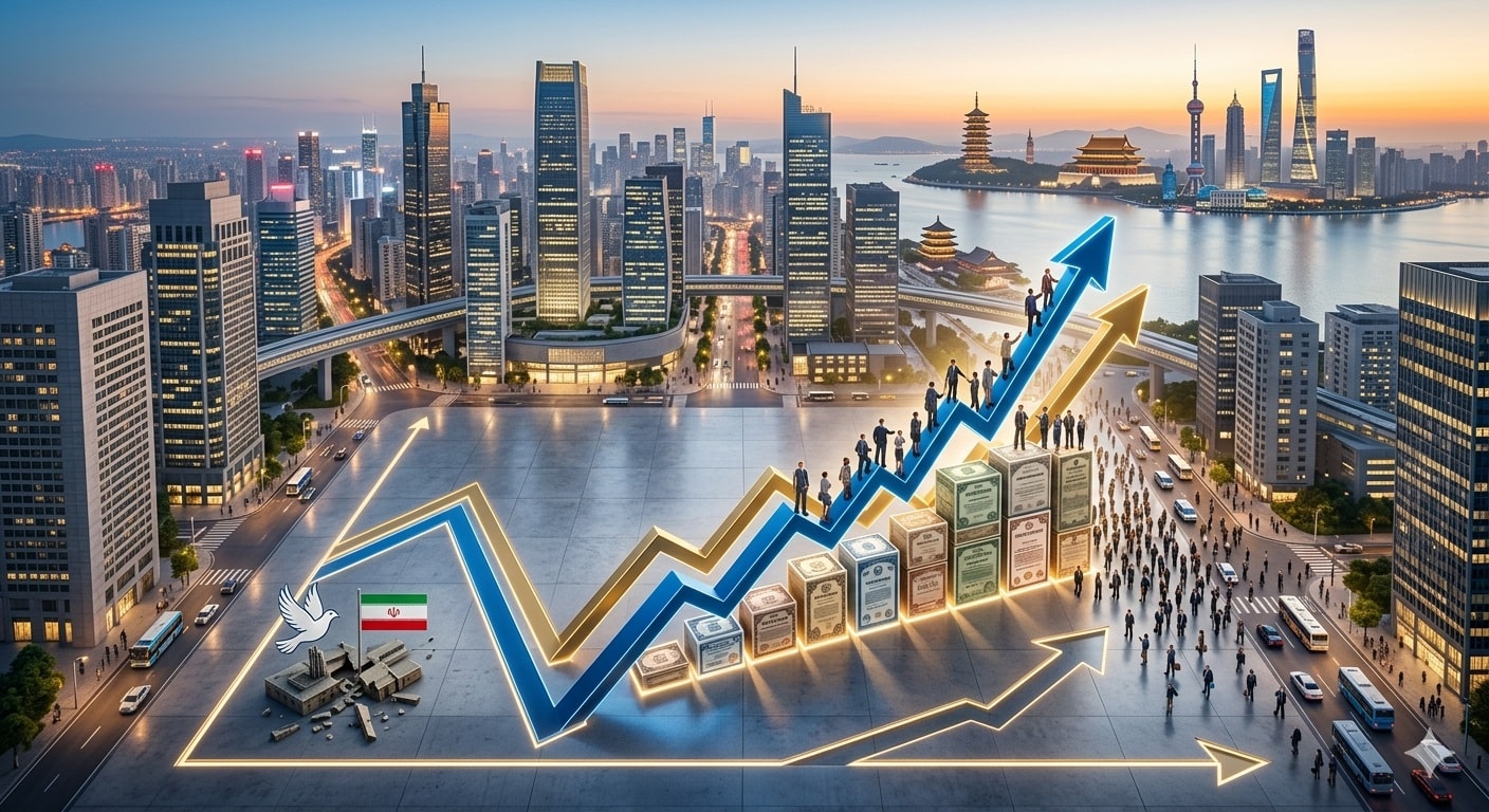 ارتفاع السندات المالية في آسيا_صورة مولدة عبر الذكاء الاصطناعي