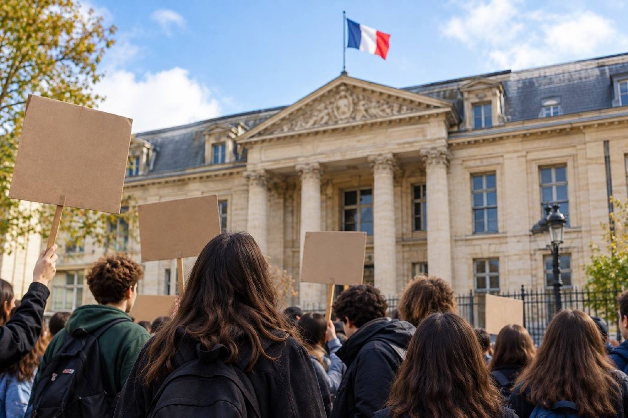 طلاب فرنسيون يحتجّون للمطالبة بإصلاح نظام القبول الجامعي./ai