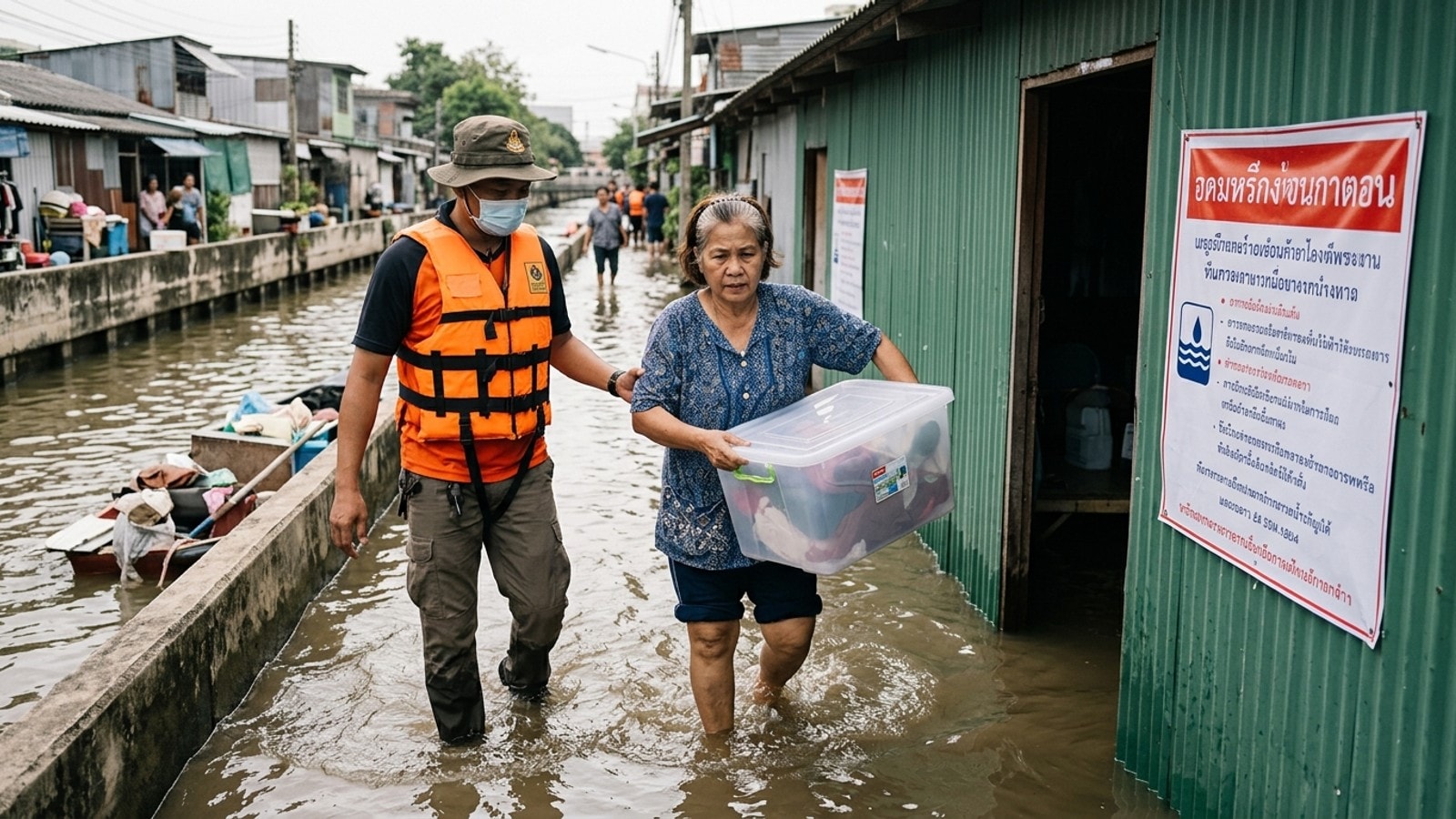 Heavy Torrential Rains Force Disaster Zone Declaration Across Thai Capital