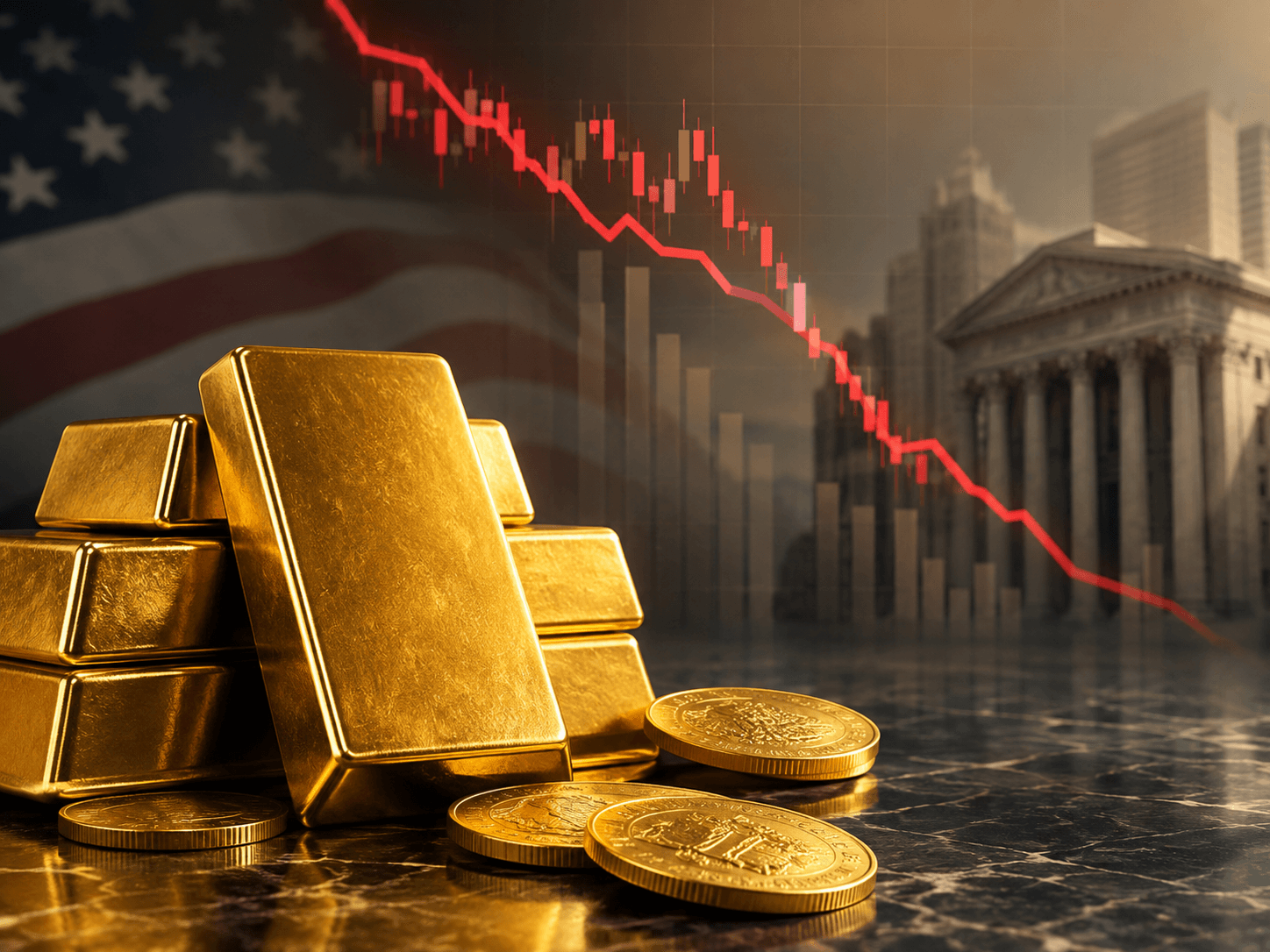 الذهب ينخفض مع ترقب بيانات التضخم وكلمة وورش