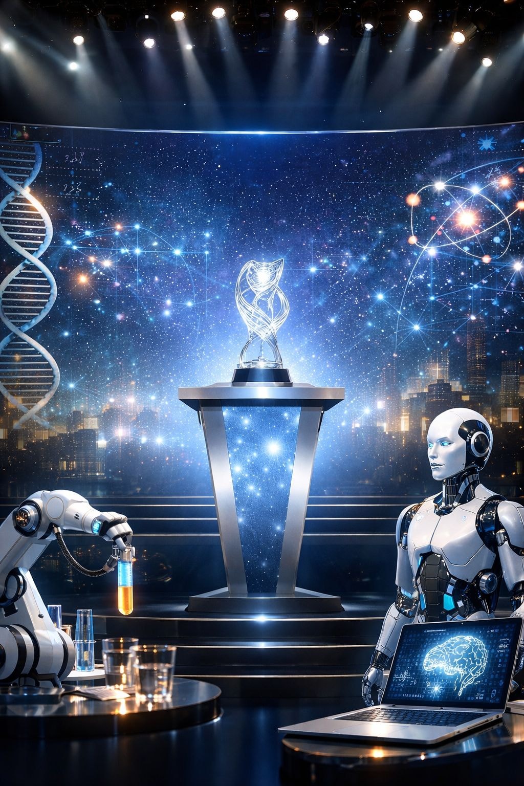 صورة لحفل جوائز علمية