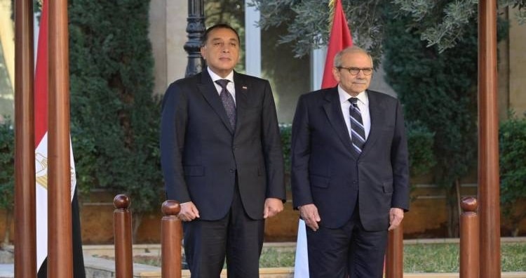 خلال لقاء رئيس الحكومة اللبنانية نواف سلام ورئيس الحكومة المصرية مصطفى مدبولي (وطنية)