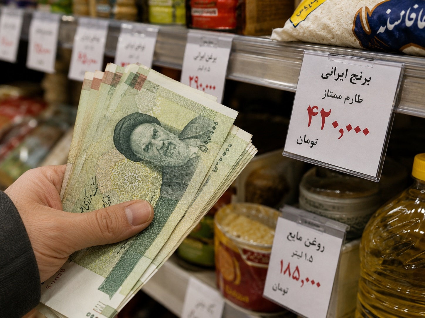 موجة تضخم قياسية في إيران وارتفاع الأسعار