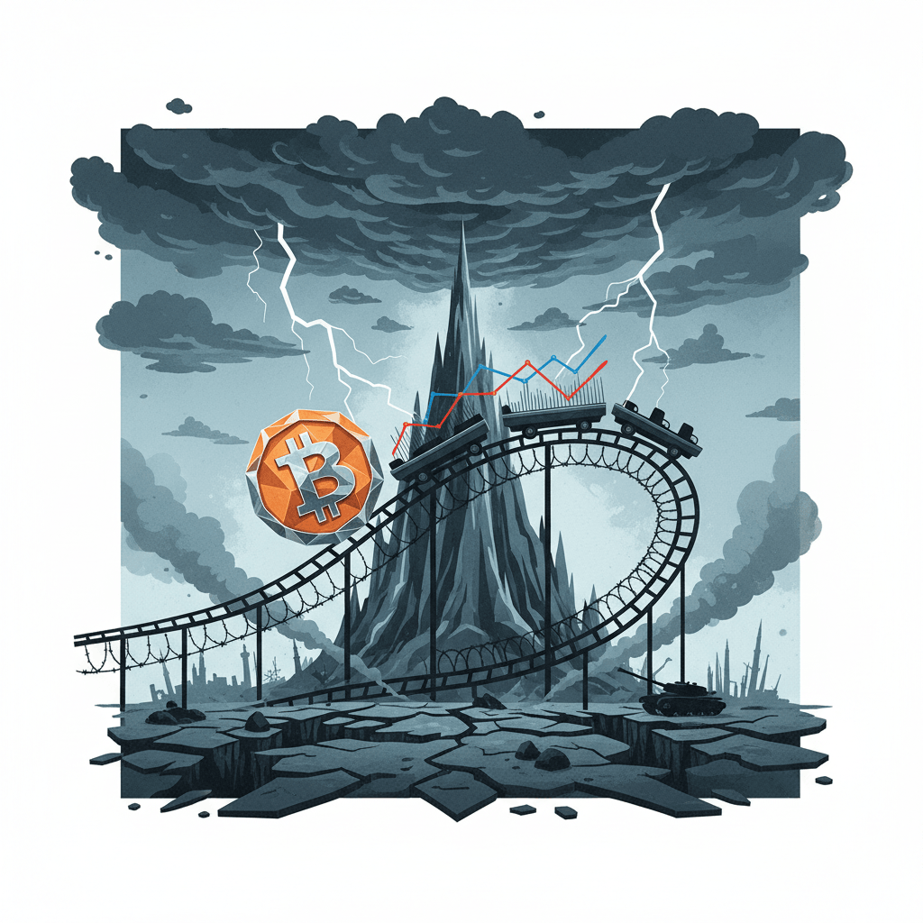 Bitcoin's Rocky Ride: Correlation with Stocks Intensifies Amidst Geopolitical Tensions