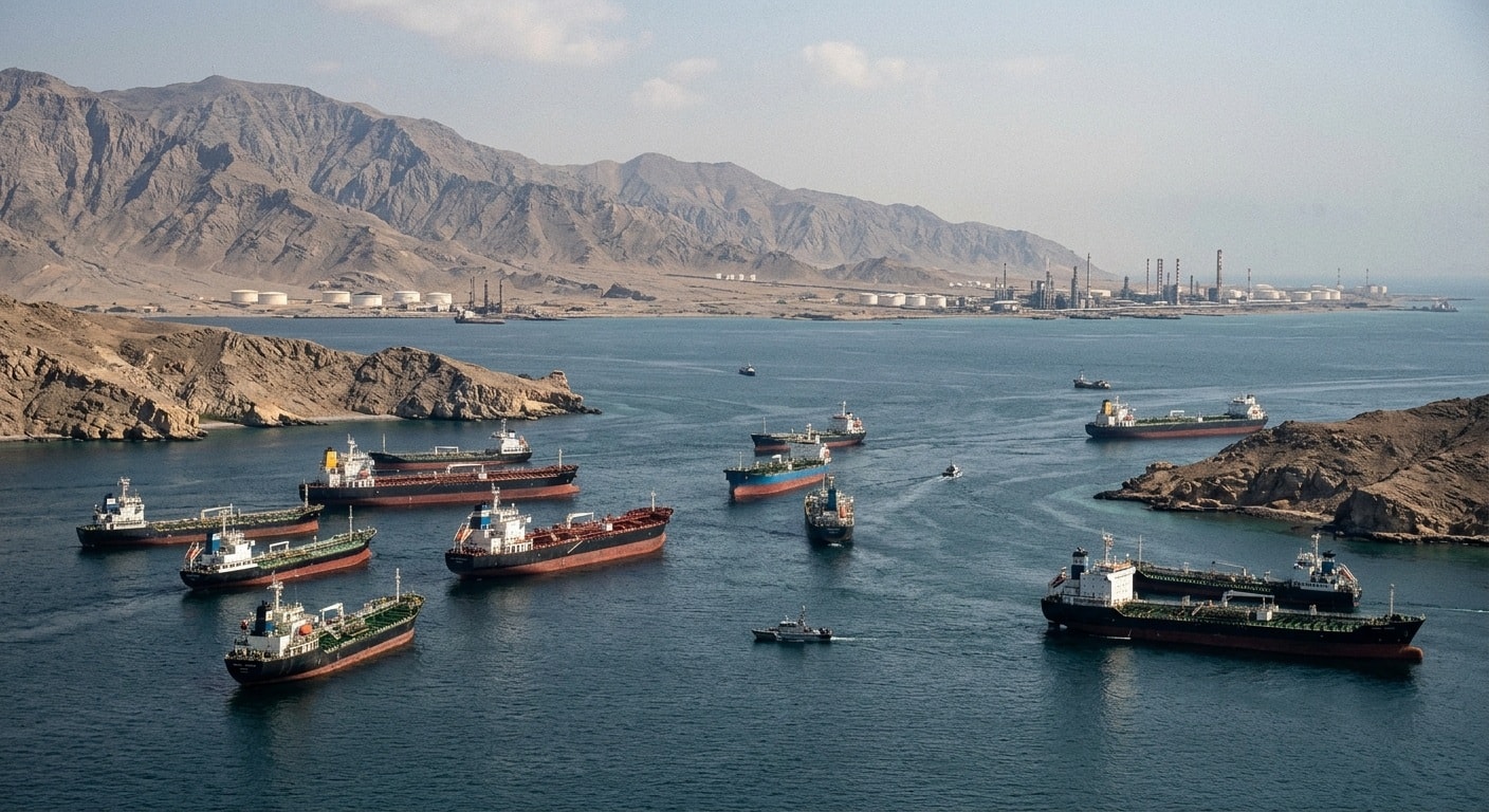 تهبط حركة الملاحة عبر مضيق هرمز ai