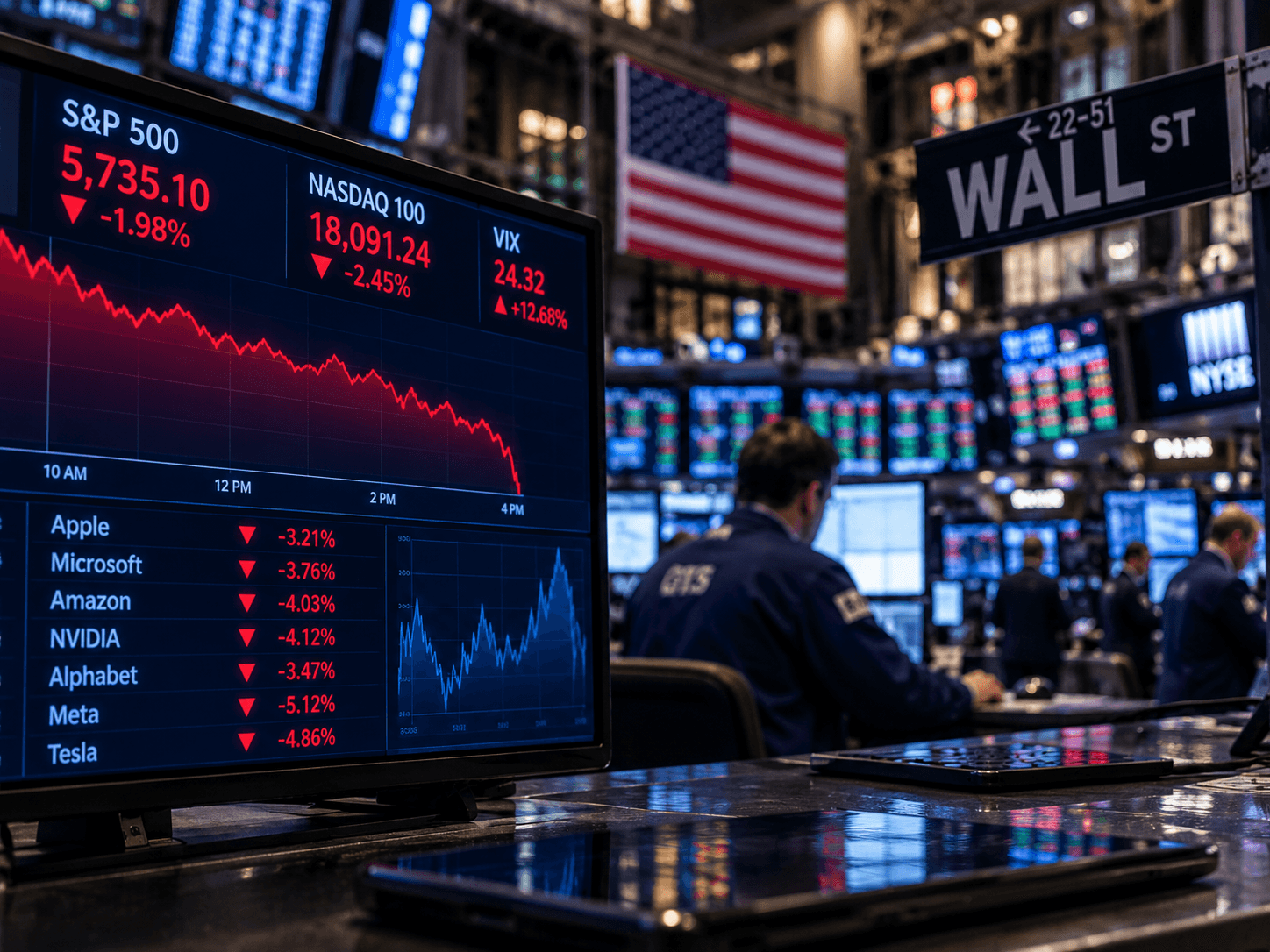 Wall Street Market Downturn