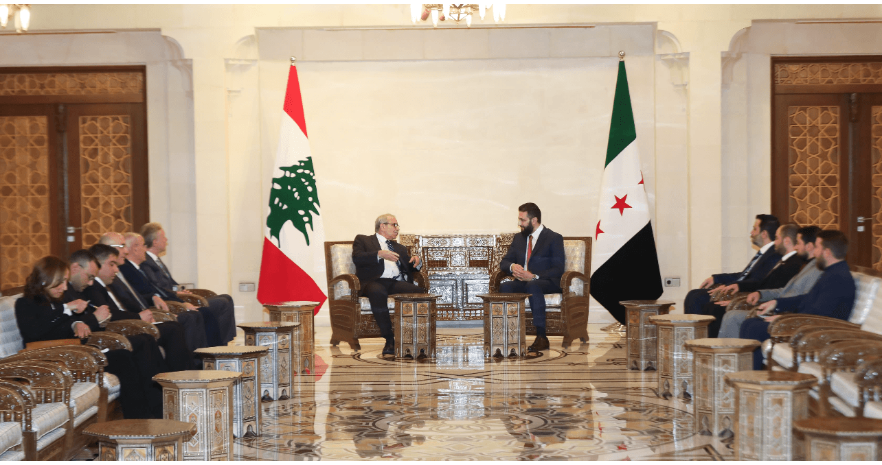 اجتماع سلام والشرع  في العام 2025