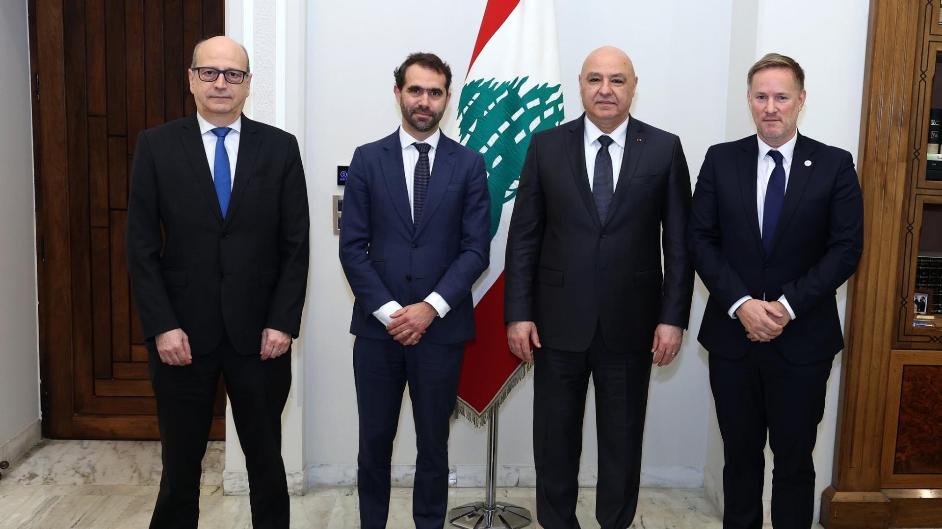  رئيس الجمهورية جوزاف عون ووفد شركة "توتال إنرجي"