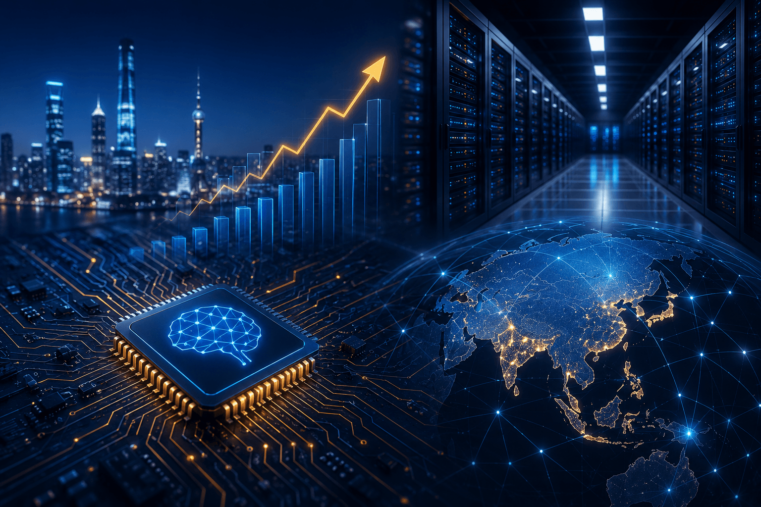 طفرة الذكاء الاصطناعي تدفع أسهم شركات آسيوية صغيرة إلى الواجهة