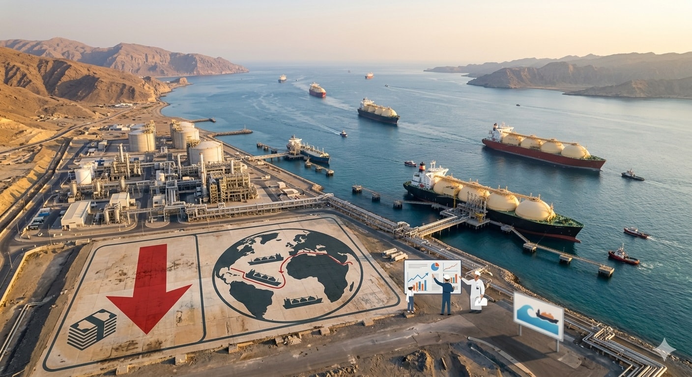 انخفاص أسعار الغاز المسال_صورة مولدة عبر الذكاء الاصطناعي