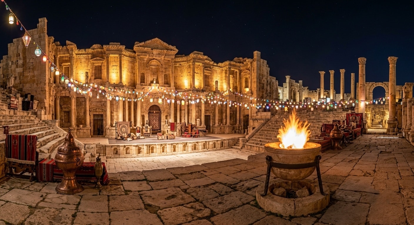 شعلة مهرجان جرش الأربعين ai