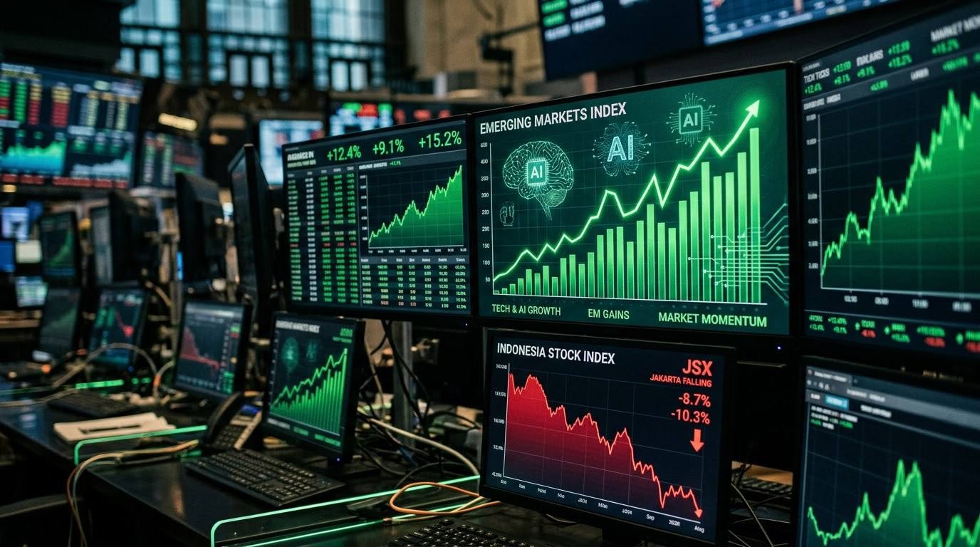 مكاسب الأسواق الناشئة بدعم من الذكاء الاصطناعي - AI