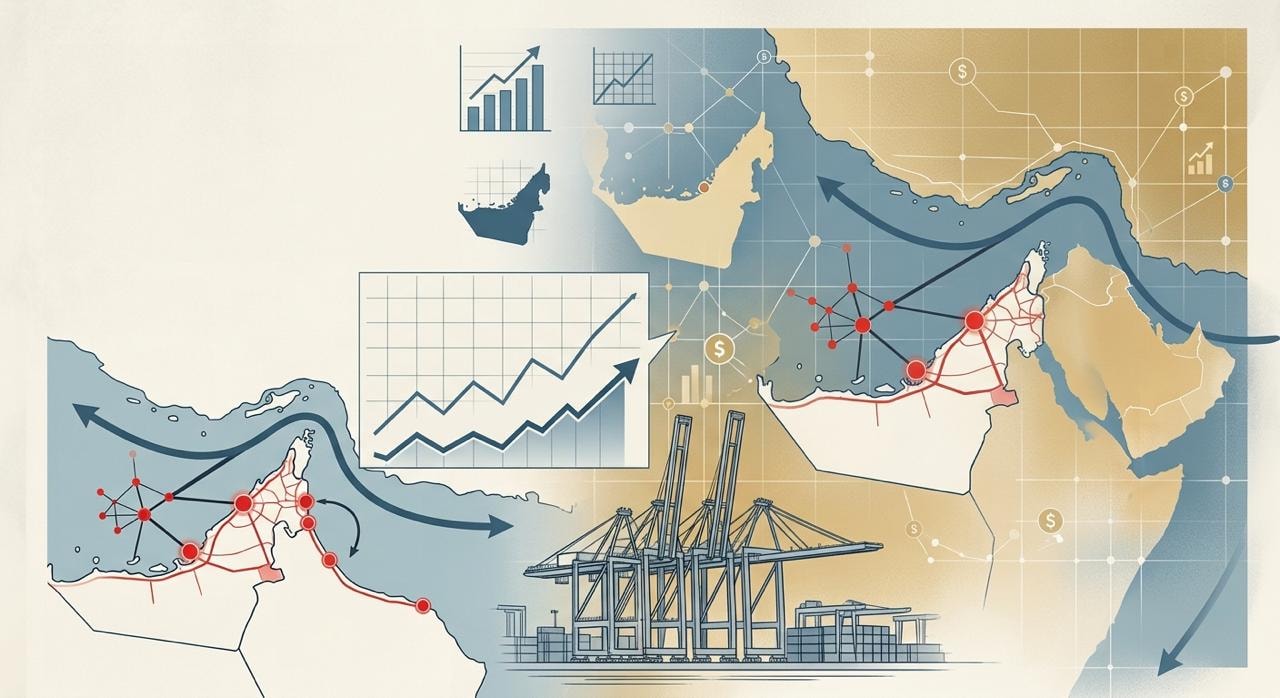 مسارات الملاحة وموانئ الخليج ai