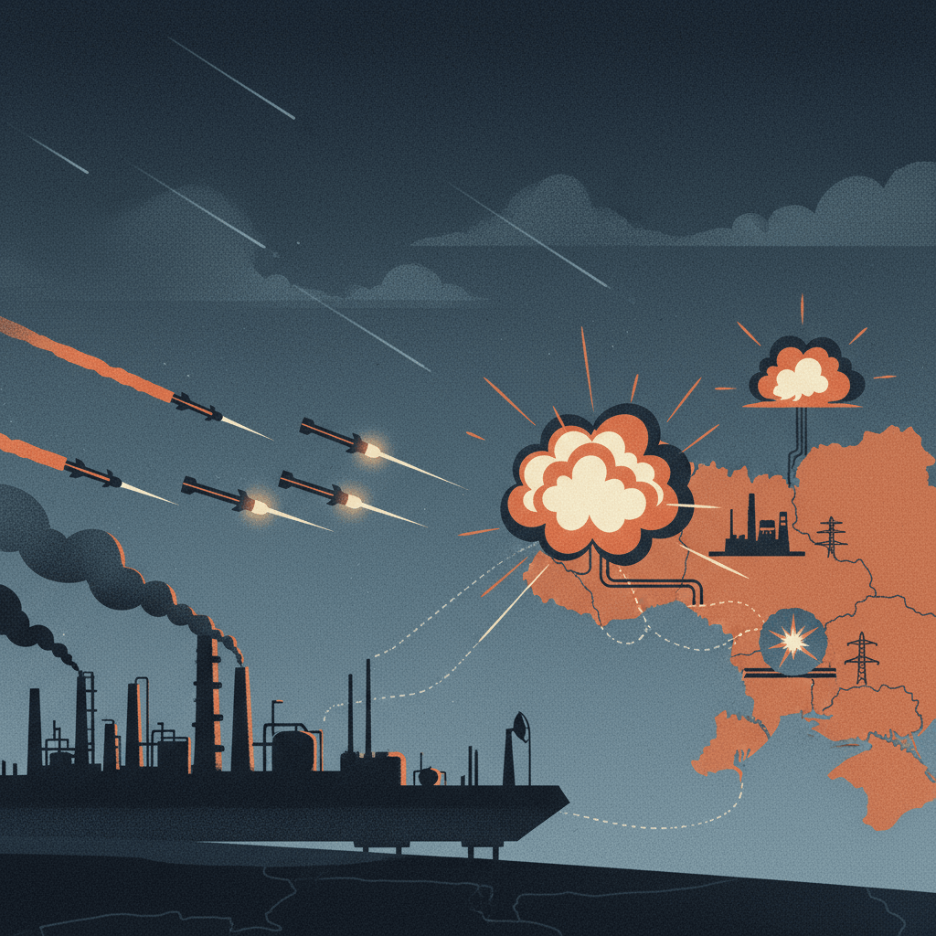 Ukrainian Strikes Target Russian Port and Energy Infrastructure