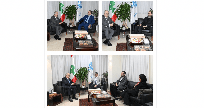 وزير المالية ياسين جابر خلال عقده عدة  إجتماعات (وطنية)