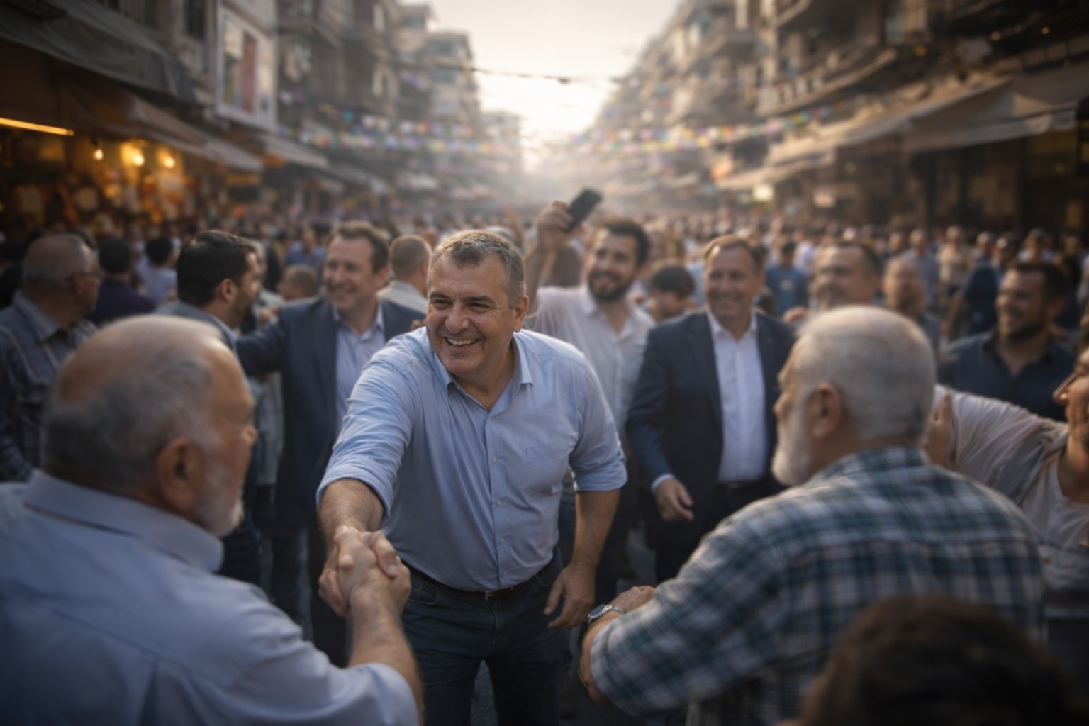 صورة تعبيرية لجولة انتخابية في الشارع اللبناني - سنيب