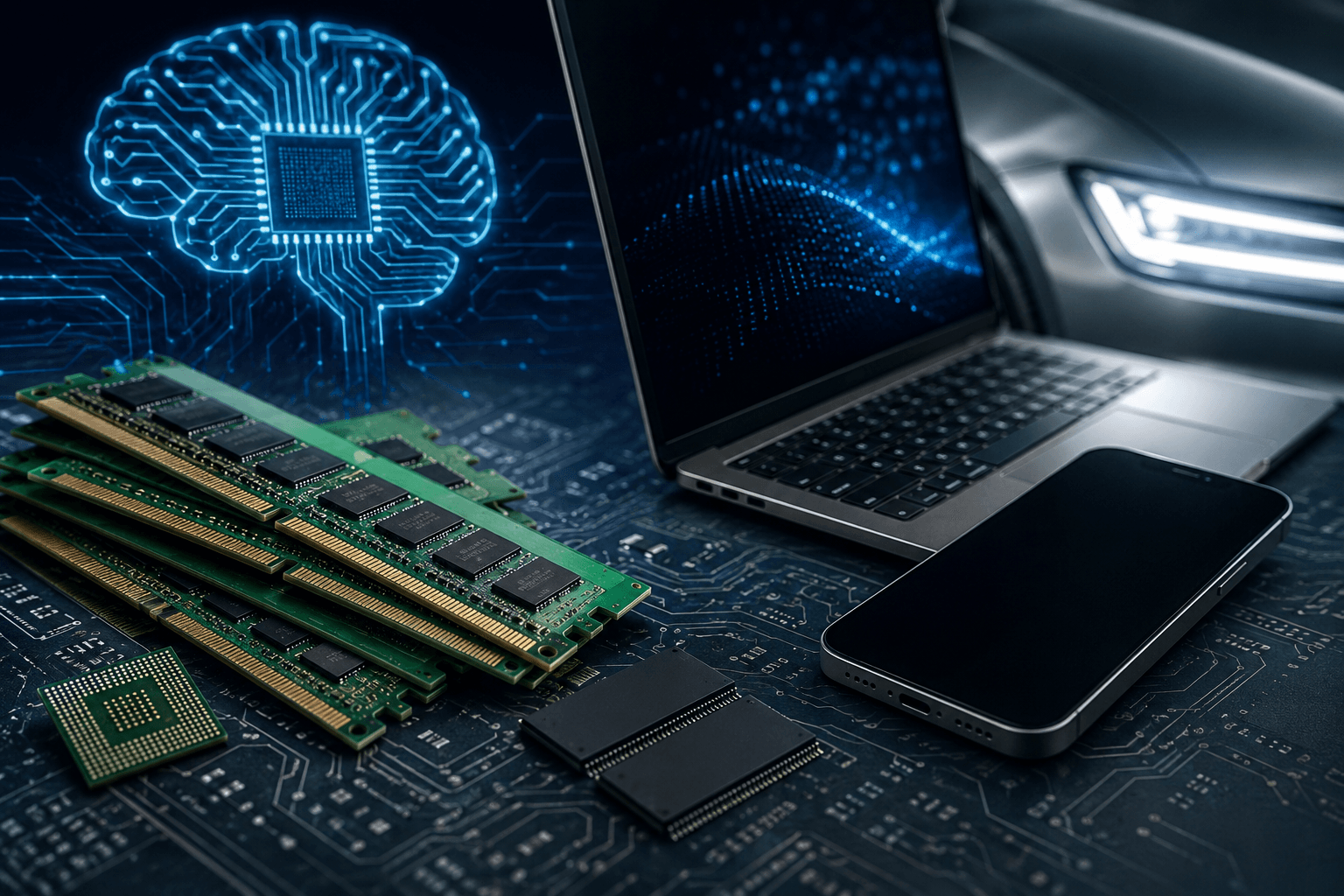 (ai)أزمة رقائق الذاكرة ترفع أسعار التكنولوجيا مع طفرة الذكاء الاصطناعي