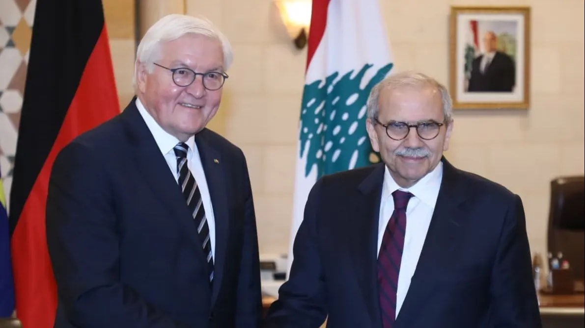 خلال لقاء رئيس الوزراء اللبناني برئيس الجمهورية الألماني (وطنية)