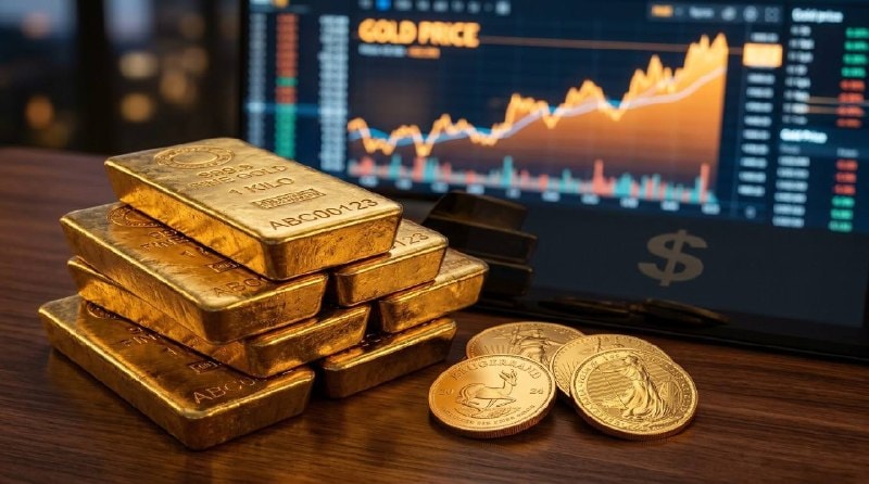 ارتفاع أسعار الذهب وسط تراجع الدولار والنفط - AI