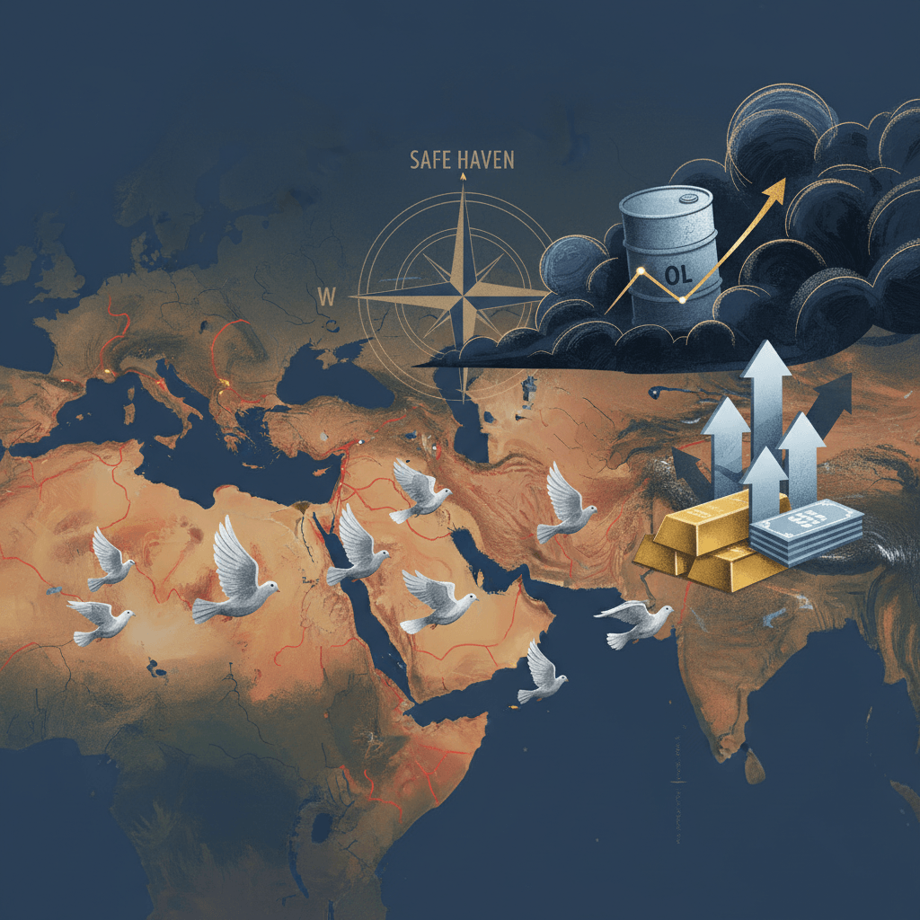 Geopolitical Tensions Fuel Flight to Safety: Investors Seek Haven Amid Middle East Unrest