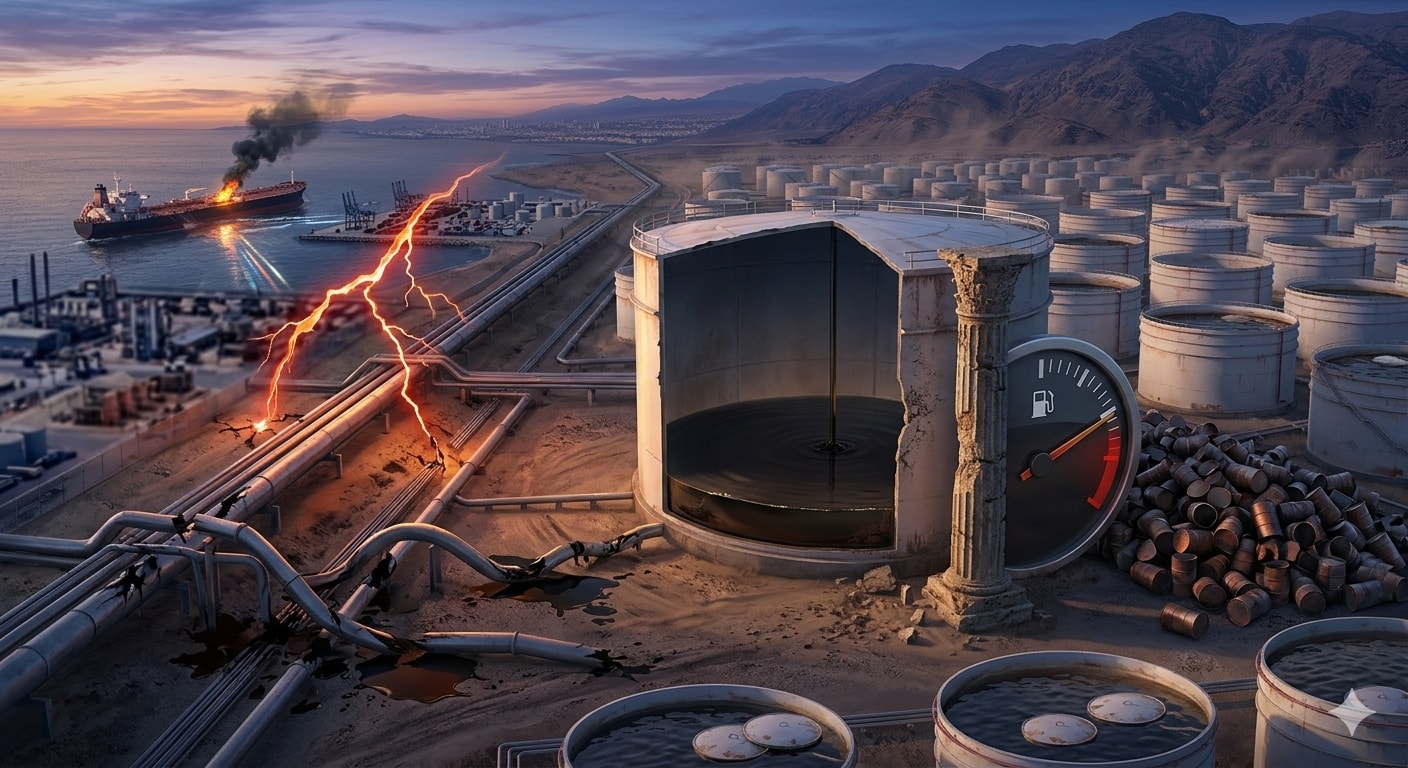 انخفاض مخزون الوقود_صورة مولدة عبر الذكاء الاصطناعي