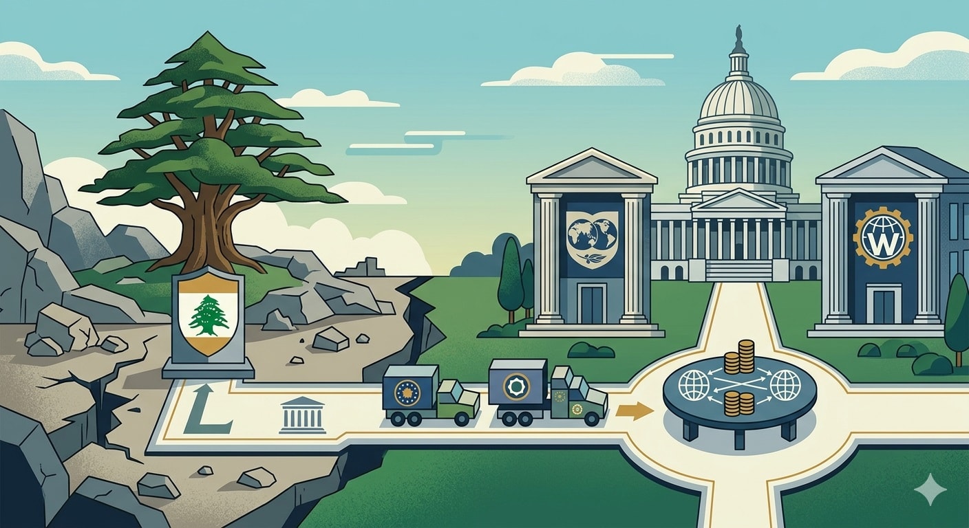 وزير المالية اللبناني يجتمع مع صندوق النقد الدولي في واشنطن_صورة مولدة عبر الذكاء الاصطناعي