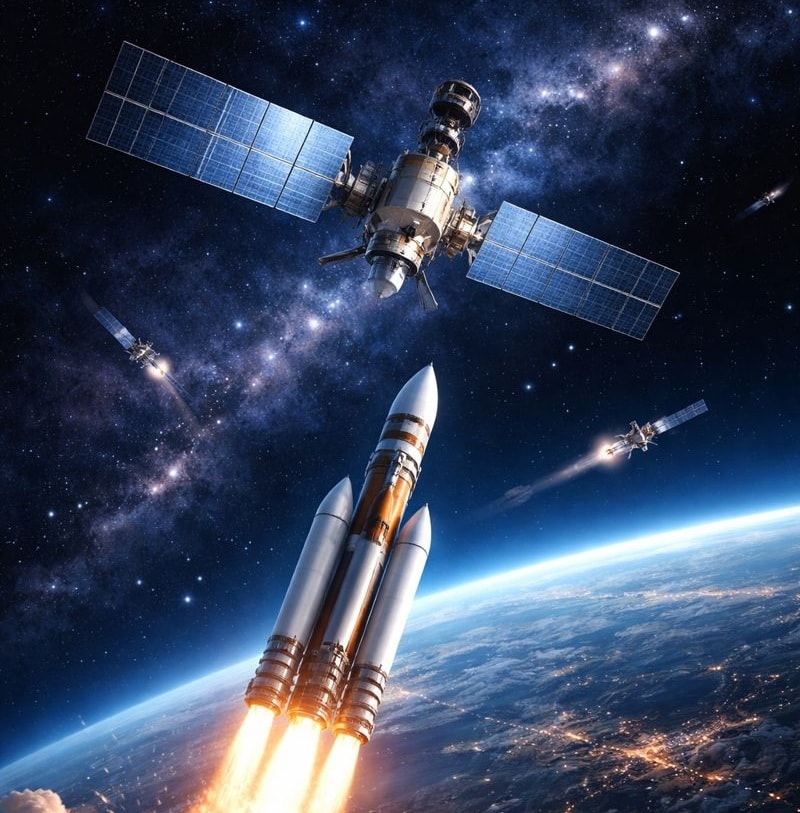 اقمار اصطناعية AI