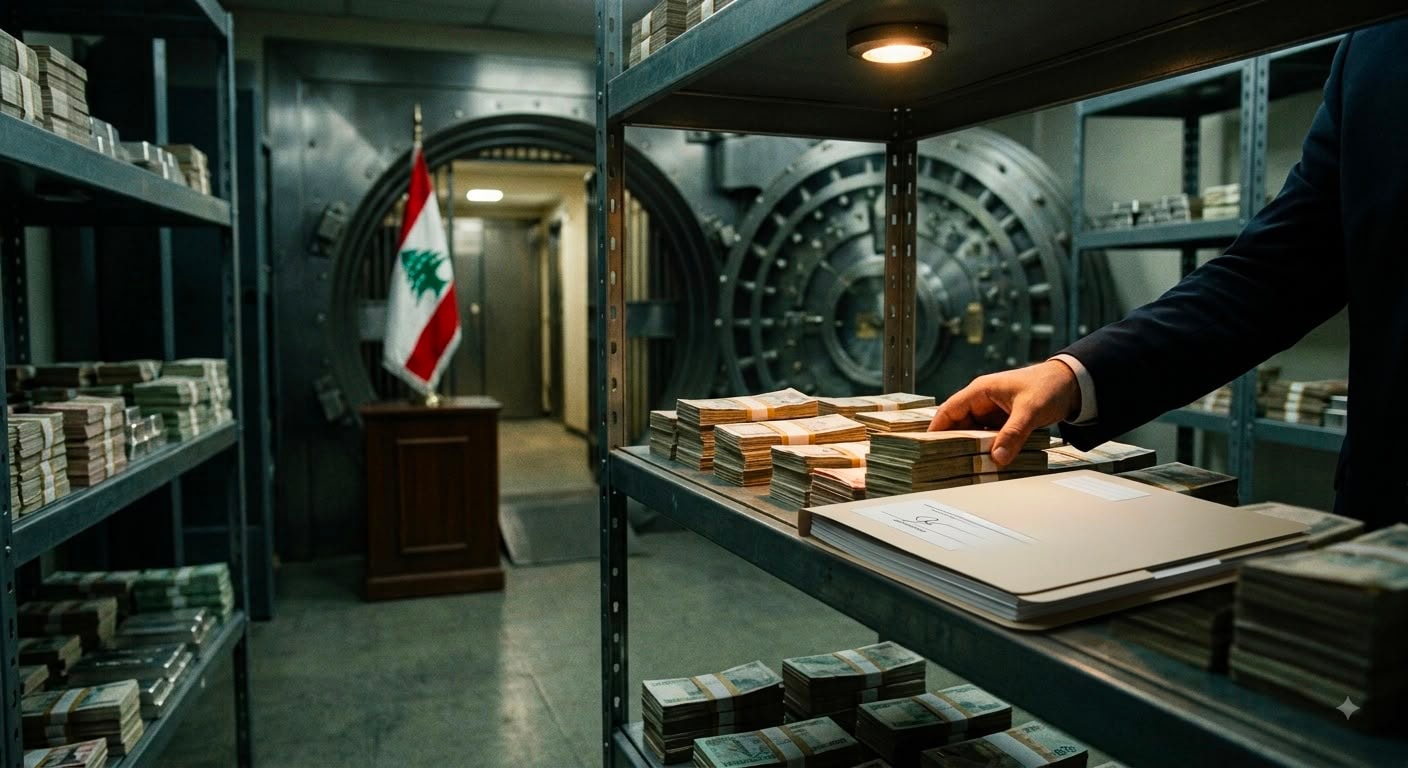 خزنة مصرفيةو علم لبنان ai
