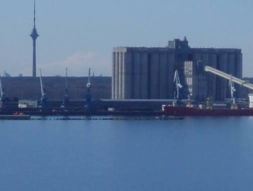 Grain terminal at Muuga Port in Estonia