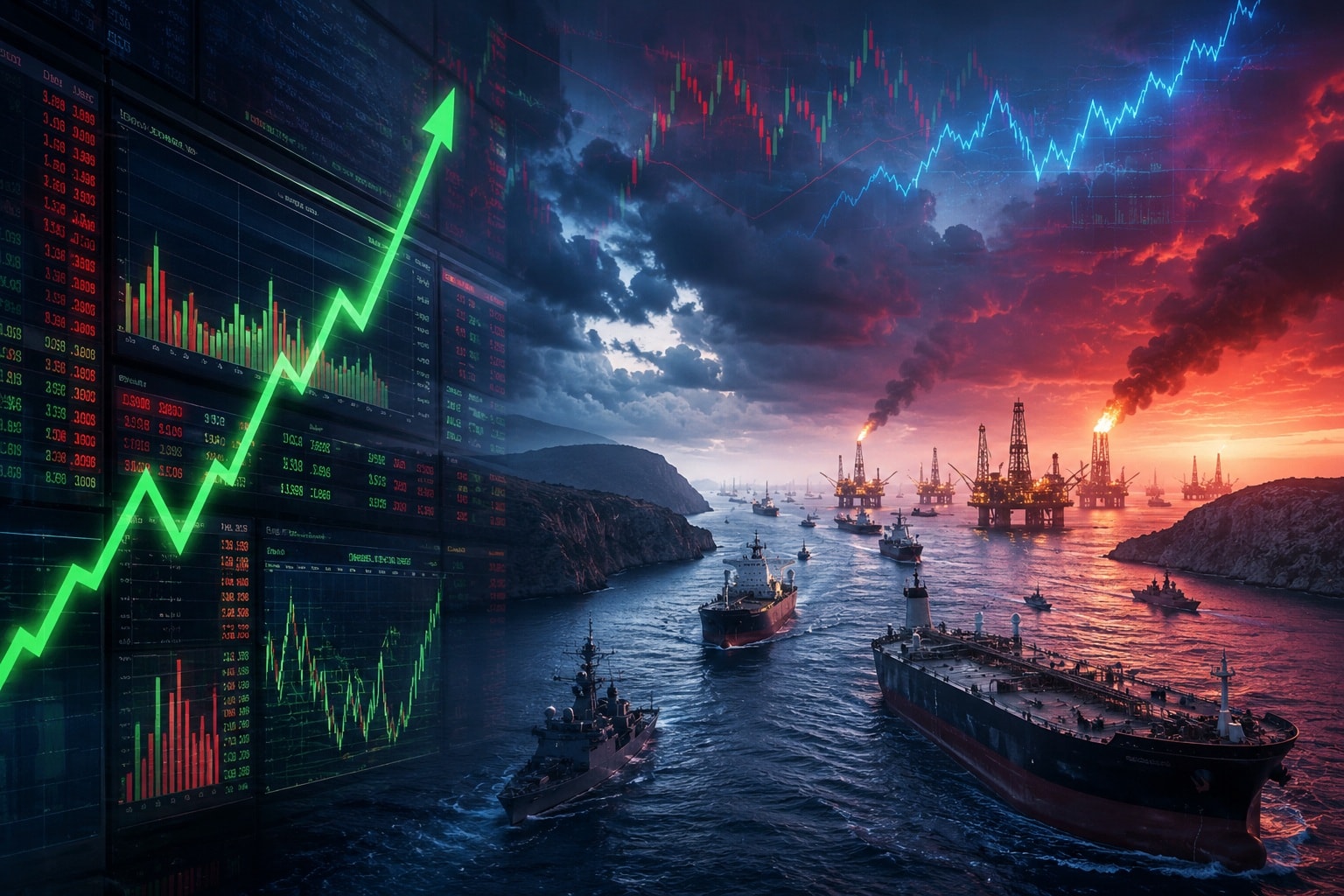 ارتفاع الاسهم العالمية في ظل حرب ايران ai