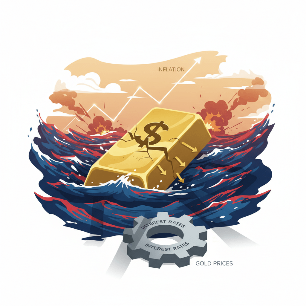 Gold's Safe Haven Status Tested Amidst Geopolitical Tensions and Interest Rate Concerns