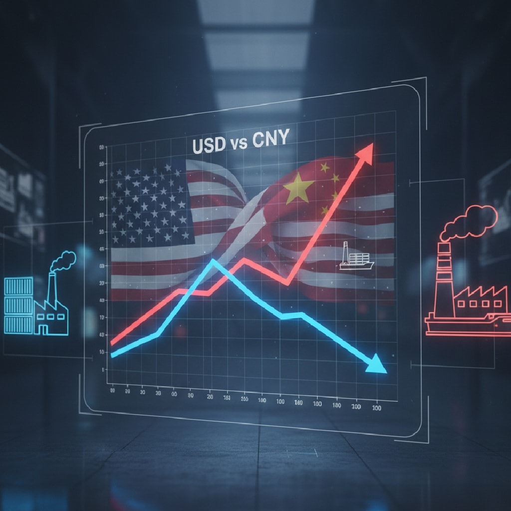 رسوم بيانية دولار مقابل يوان صيني (Ai)